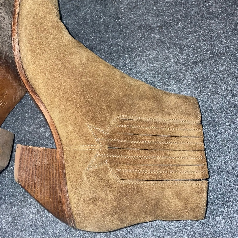 Golden Goose Sunset Suede Cowboy Boots Booties Camel Suede 38 8 - Picture 12 of 12